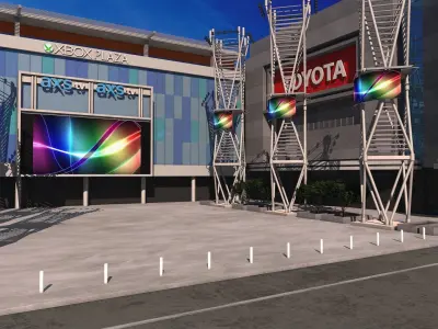 LA Live XBox Plaza 3D model