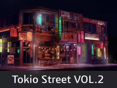 Tokio street 2 3D model
