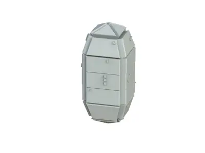 Sci Fi Object No 4416 Low Poly Low-poly 3D model