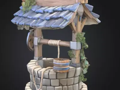 Wishing Well Odyssey Free low-poly 3D model