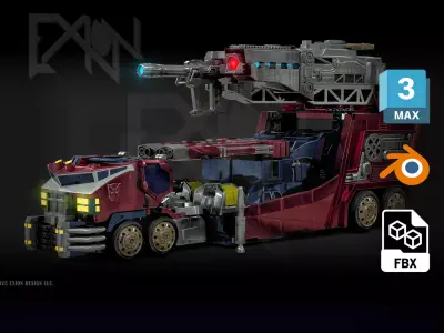 Transformers Cybertron Optimus Prime Vehicle Form 3D model