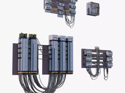 Industrial Electrical Switchboard M1 3D model