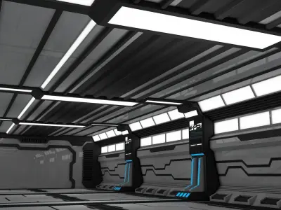 Sci Fi Interior 3D model