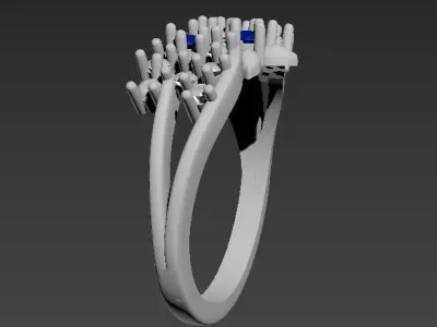 150218 R cl flowers with gems 3D print model