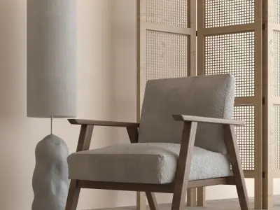 Chair modern lounge 3D model