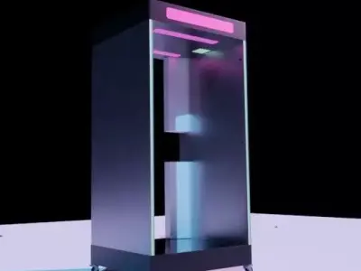 Sci-Fi Teleporter  3D model