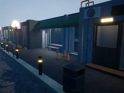 Stores Vol 1 For Unreal And Unity Low-poly 3D model