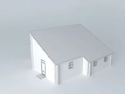 Log house Free 3D model