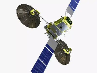 Artificial Satellite Loutch 5V 3D model