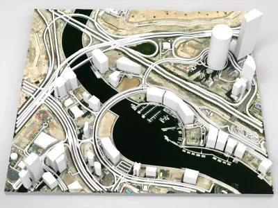 Business Bay Dubai United Arab Emirates 3D model purchase