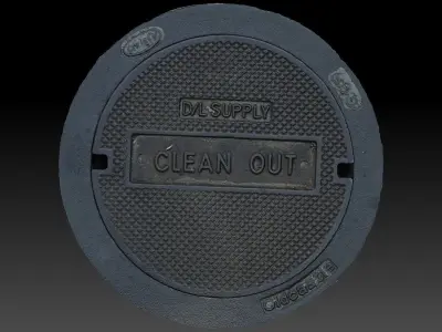 Clean Out Utility Cover 3D model