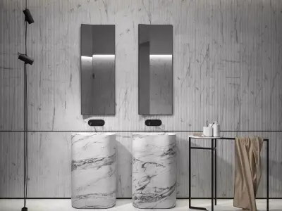 SBR-SLVTR-1 Bathroom scene  3D model