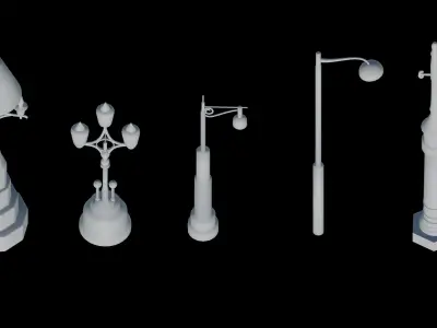 Lamp Post v2 3D print model
