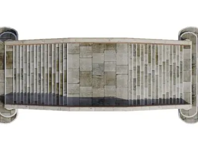 Venitian Bridge - Low poly PBR Low-poly 3D model