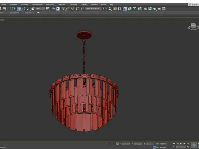Arden Chandelier Low-poly 3D model