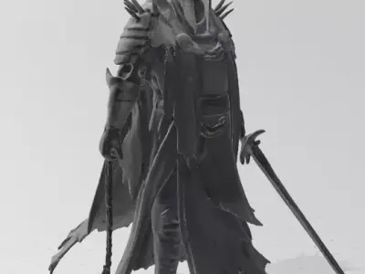 Witch King of Angmar-Lord of the rings-Chief Nazgul 3D print model