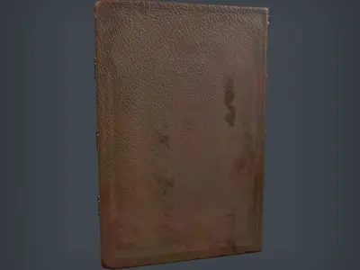 Medieval Book Low-poly 3D model