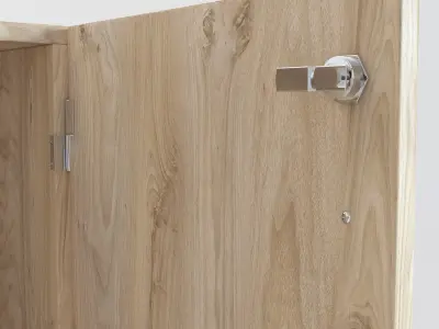 Wooden Cabinet 12 3D model