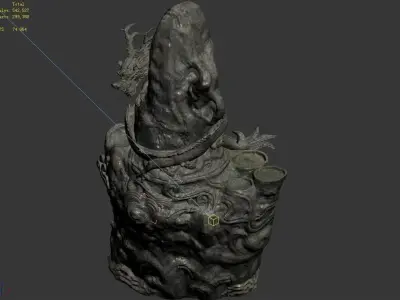 Chang City - landscape stone dragon 11 3D model