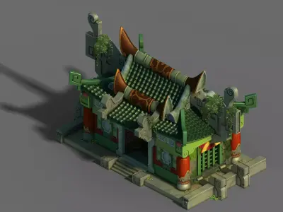 Game Gang Building - Intermediate loyalty Church 3D model