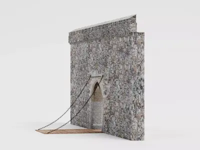 -Medieval Gate- 3D model