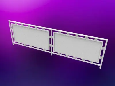 Industrial railing  3D print model