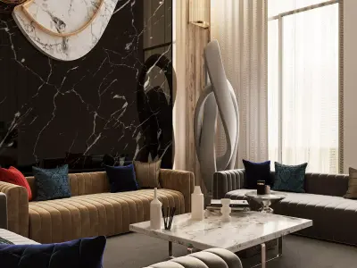 Living Room 3D model 113