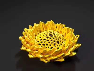 The flower 3D print model