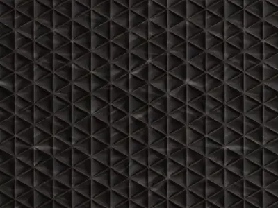 Dark Triangular Quilted Fabric Panel PBR Seamless Texture