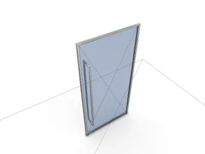 Glass Door SHC Quick Office Low-poly 3D model