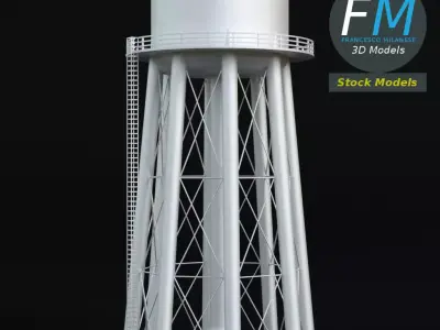 Water tower 3D model
