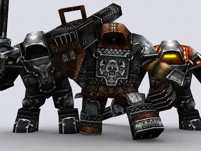 3DRT - Warbots Punishers Low-poly 3D model