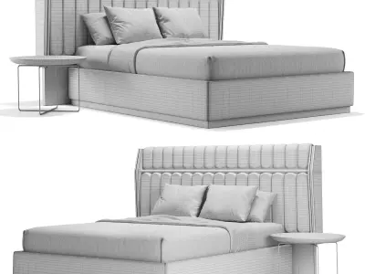 Europa Ceviz Karyola 3D model