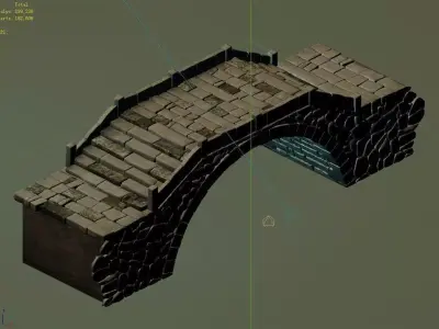 Peach Blossom Island - Stone Bridge 101 3D model
