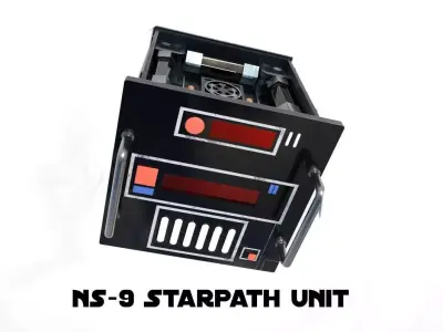 Imperial NS9 Starpath unit Low-poly 3D model