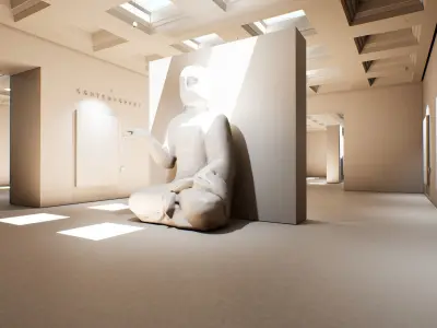 Art Gallery 010 UE4 3D model