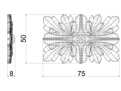 Rosette R-002 3D print model