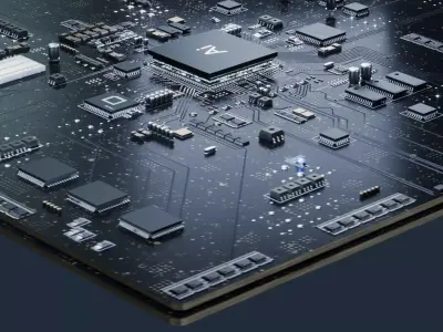 Circuit Board Extended Ver 3D model