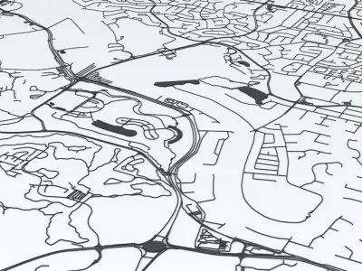 Gold Coast Road Network and Streets 3D model