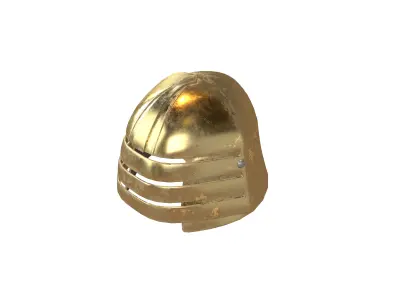 War Helmet V2 004 Low-poly 3D model