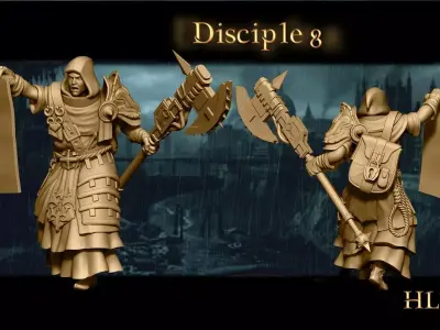 Heresylab Redeemers cultist 9 both Scifi and Fanatsy Version 3D print model