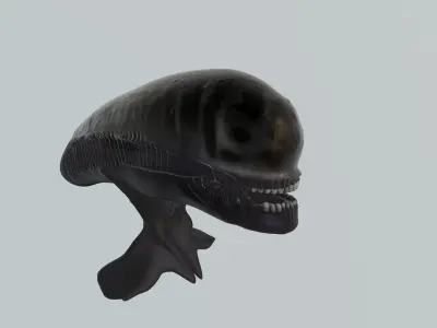 xenomorph head sculpt 3D model