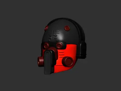 helmet high poly sculpt 3d printable  3D model 127