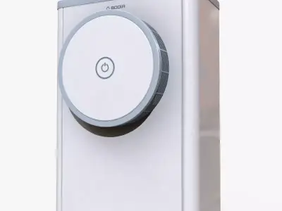 Heat pump Low-poly 3D model