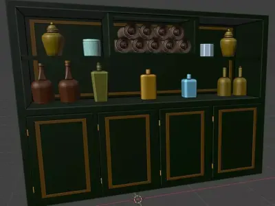 3D Printable Apothecary Cabinet 3D print model