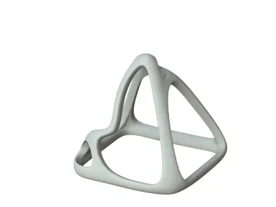 SciFi Cube Object No 57541 Low Poly Shape Low-poly 3D model