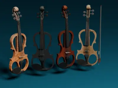 Electric Violin 3D model