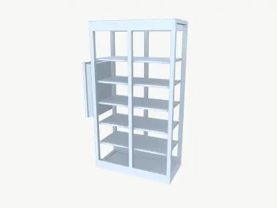 Industrial Rack Cabinet 3D model