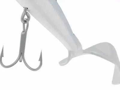 Facikono Lures for Bass Jig Head Soft Swimbait 3D model