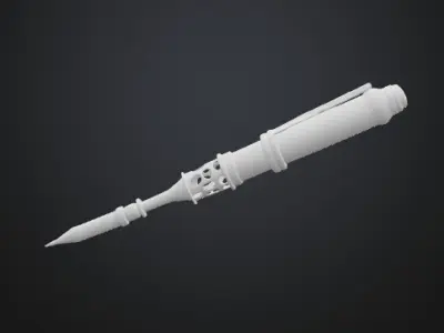 Crystal Fountain Pen 3D model